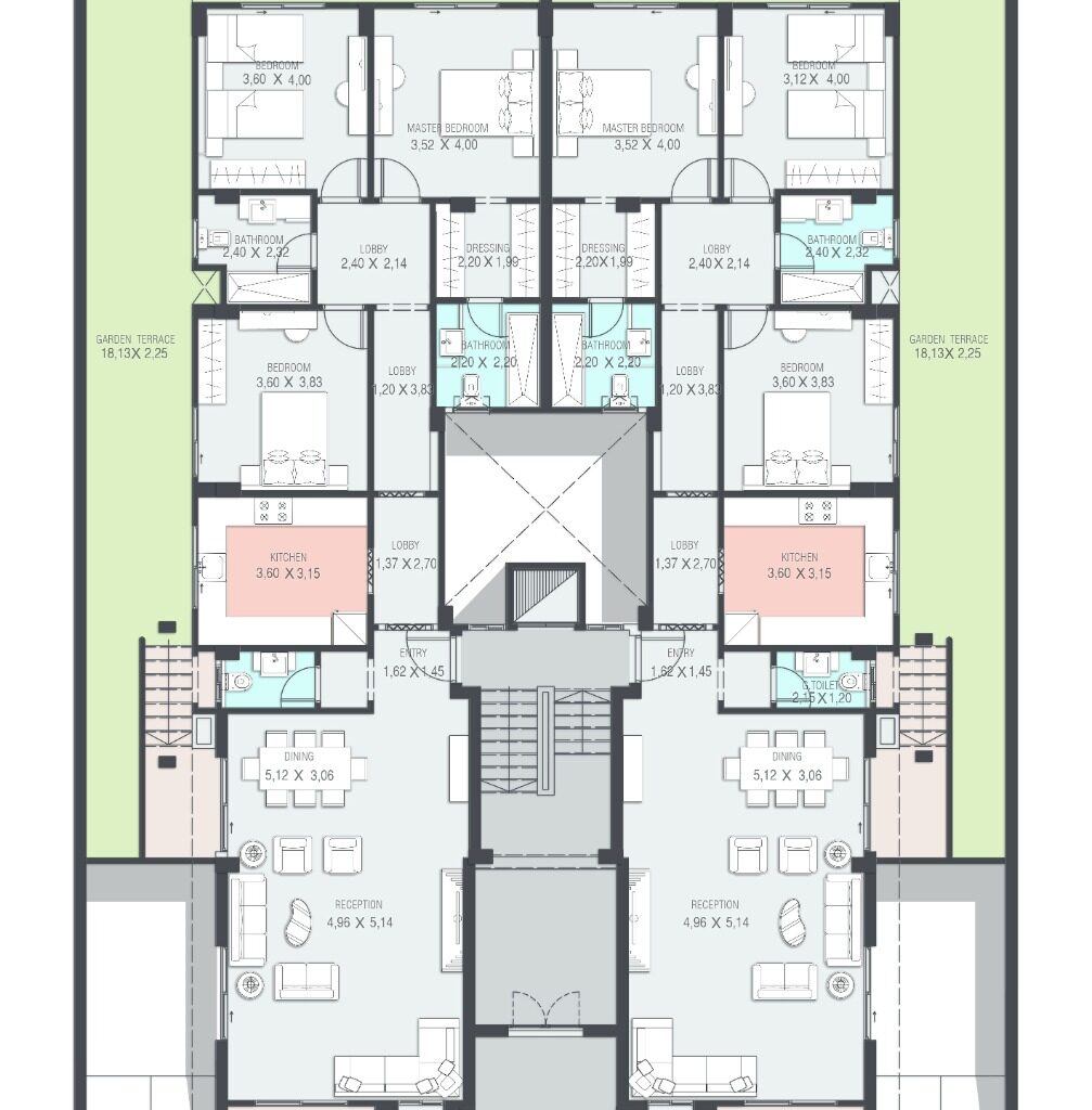 Optimized Space Distribution for Residential Units in Project M141, New Cairo.