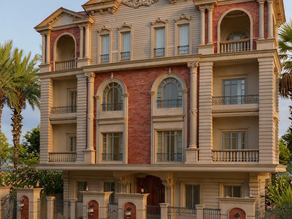 Luxury residential building architecture in New Cairo Egypt by Signature Developments.